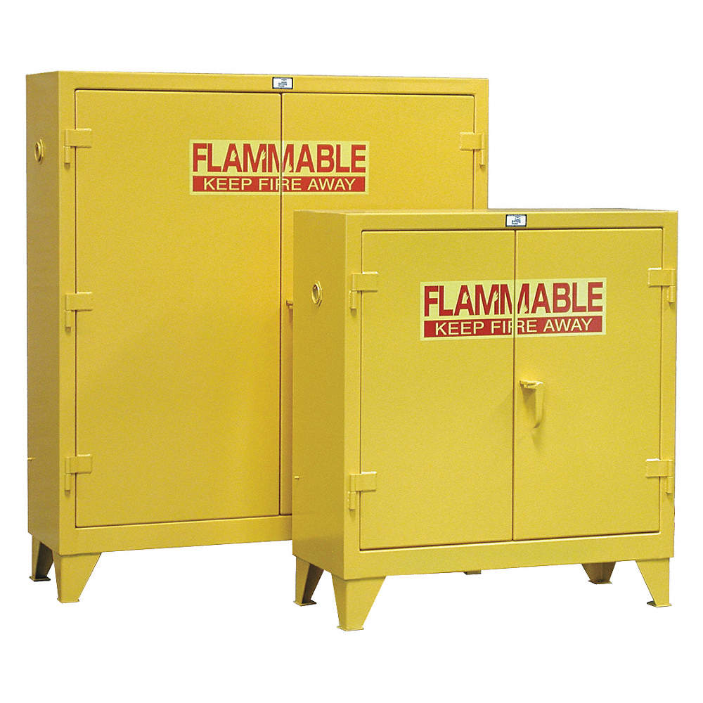 Refrigerated flammable storage cabinet
