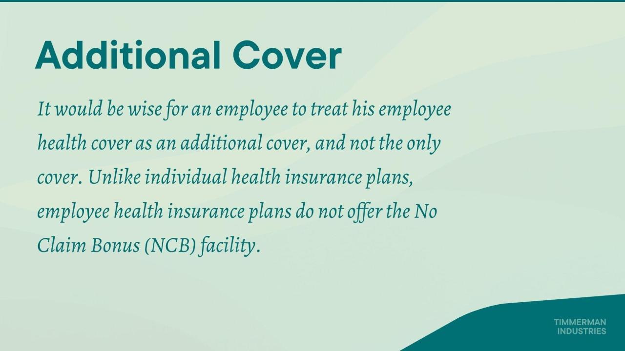 Employee healthcare plans