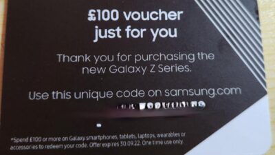 Redeem Samsung Credit for Storage Upgrade