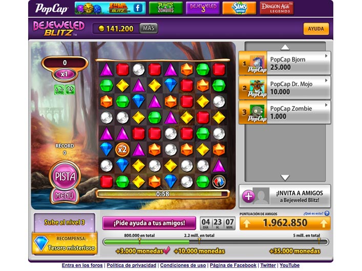 Bejeweled 3 free online game popcap