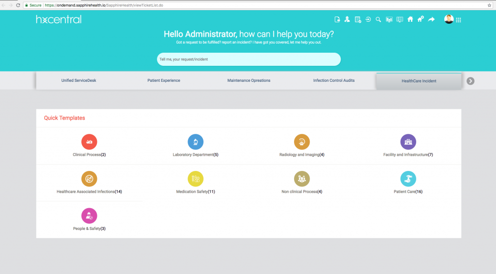 Incident management software for healthcare