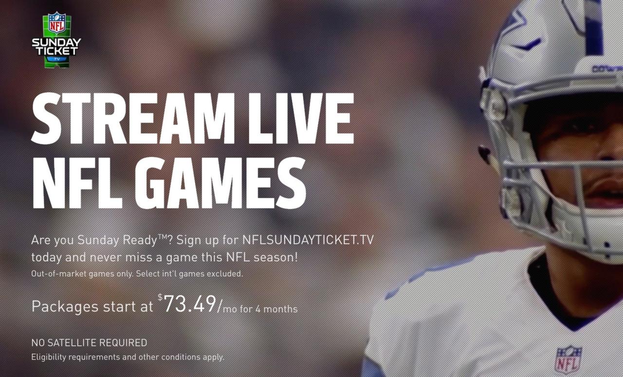 Nfl sunday ticket all games