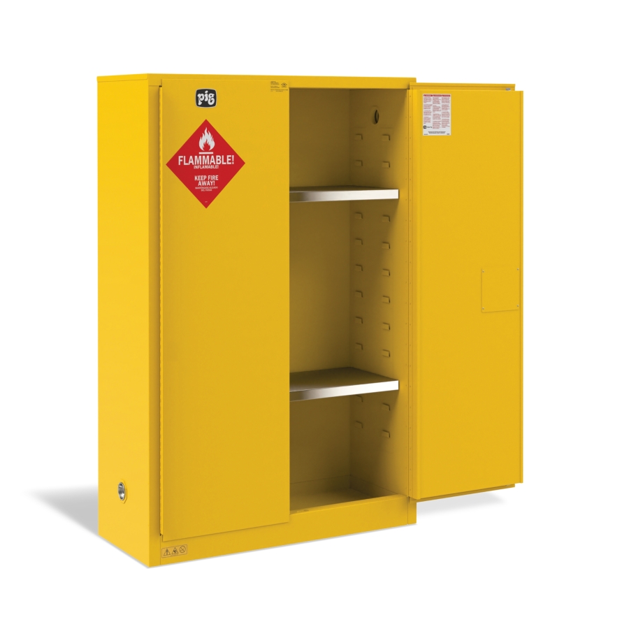 Refrigerated flammable storage cabinet