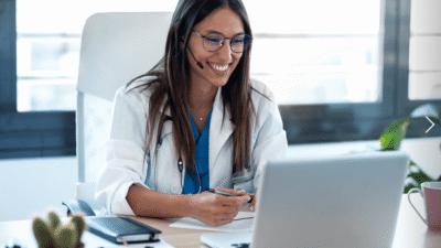 Virtual receptionist healthcare