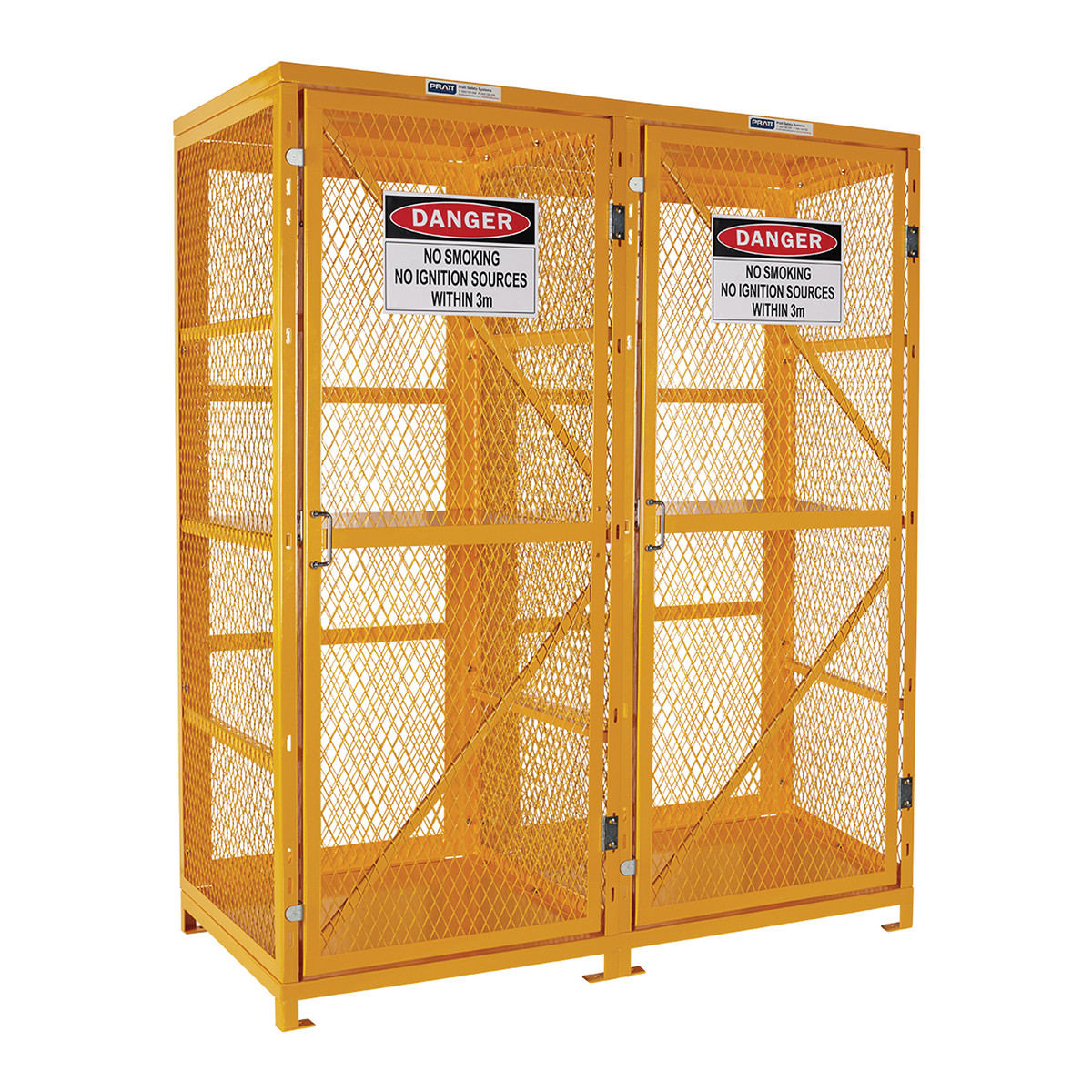 Forklift propane storage cage