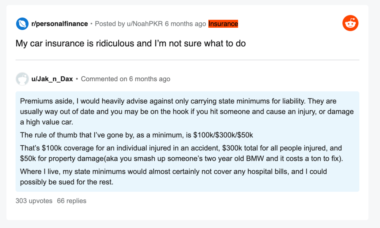 Reddit best insurance company