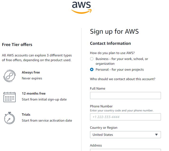 Create AWS free Tier Account - CloudScope