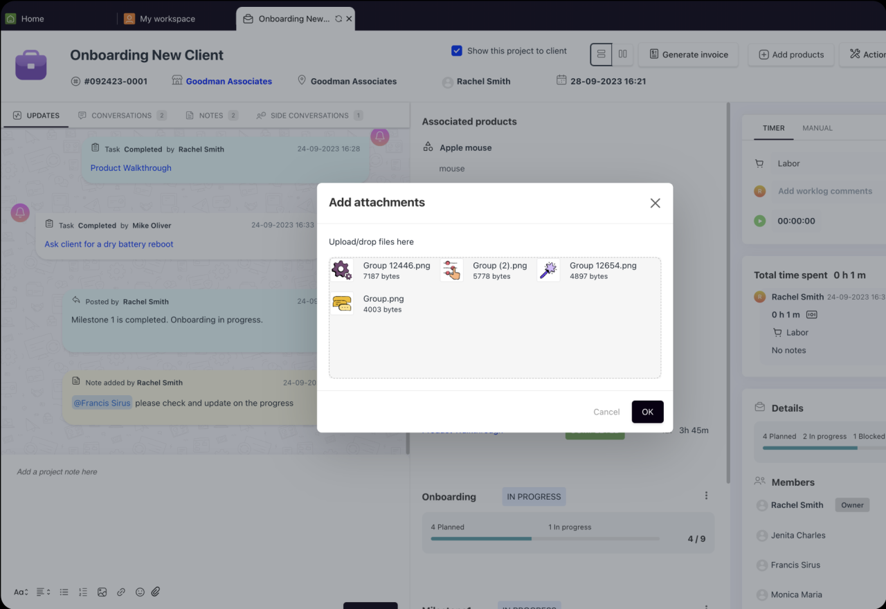 Msps tool for project management