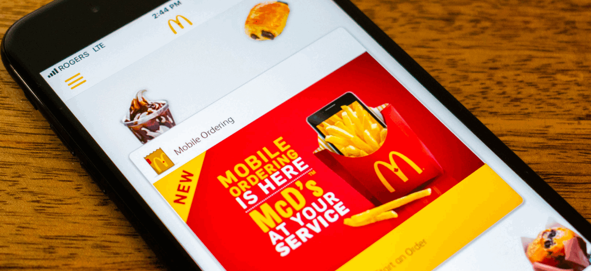 Open mcdonald's app