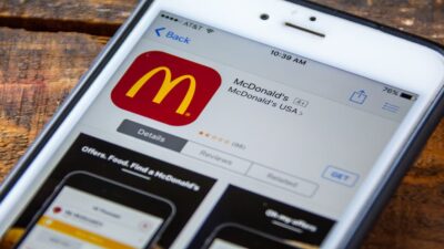 Opening the McDonalds App