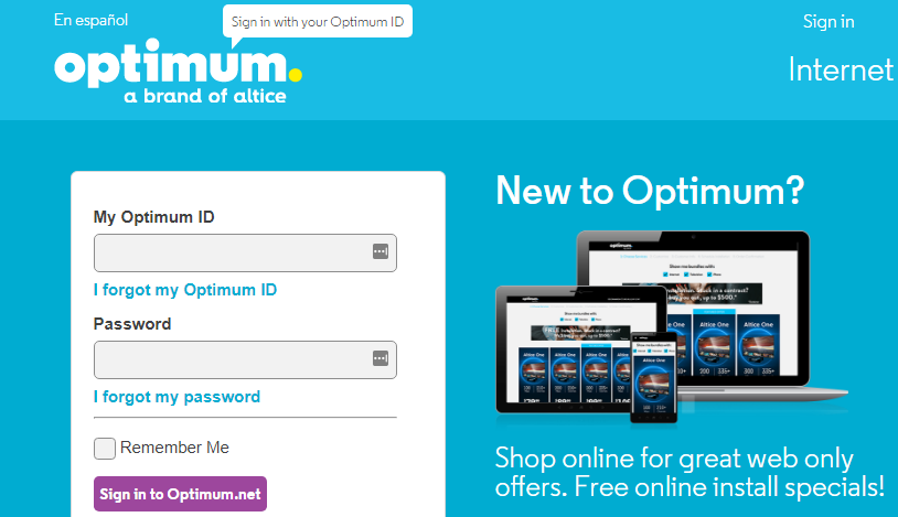Optimum packages internet start Optimum packages internet start