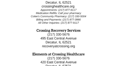 crossing healthcare decatur il A Vital Community Resource
