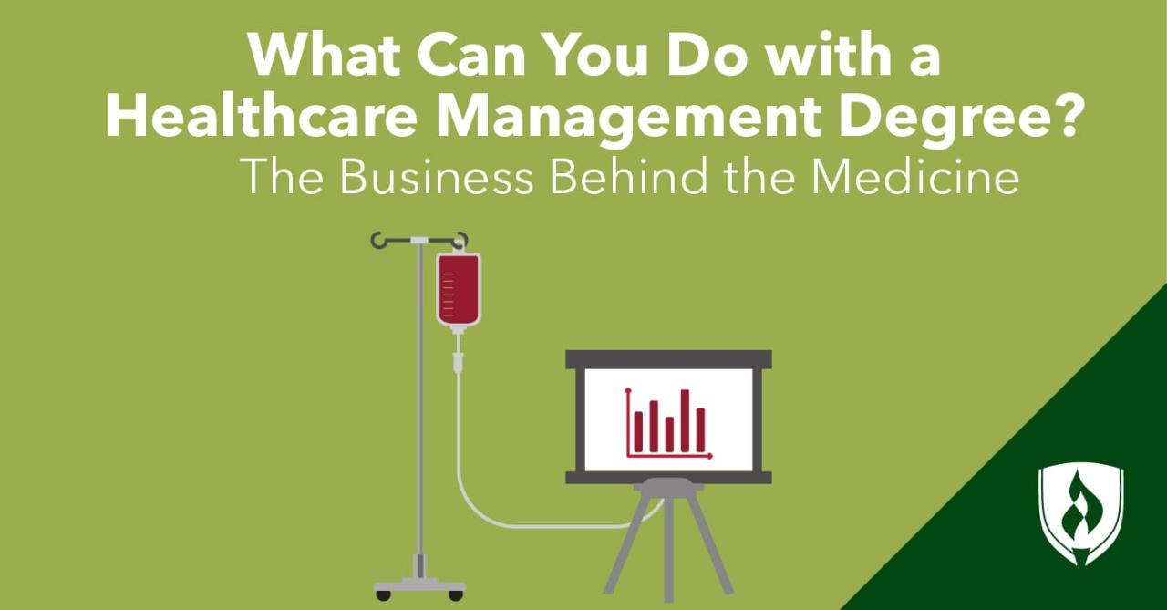 How to get a healthcare management degree