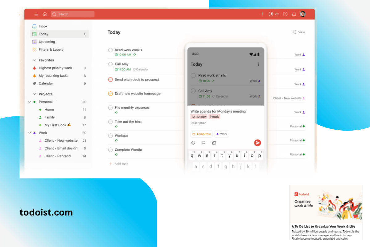 Does outlook have a project management tool