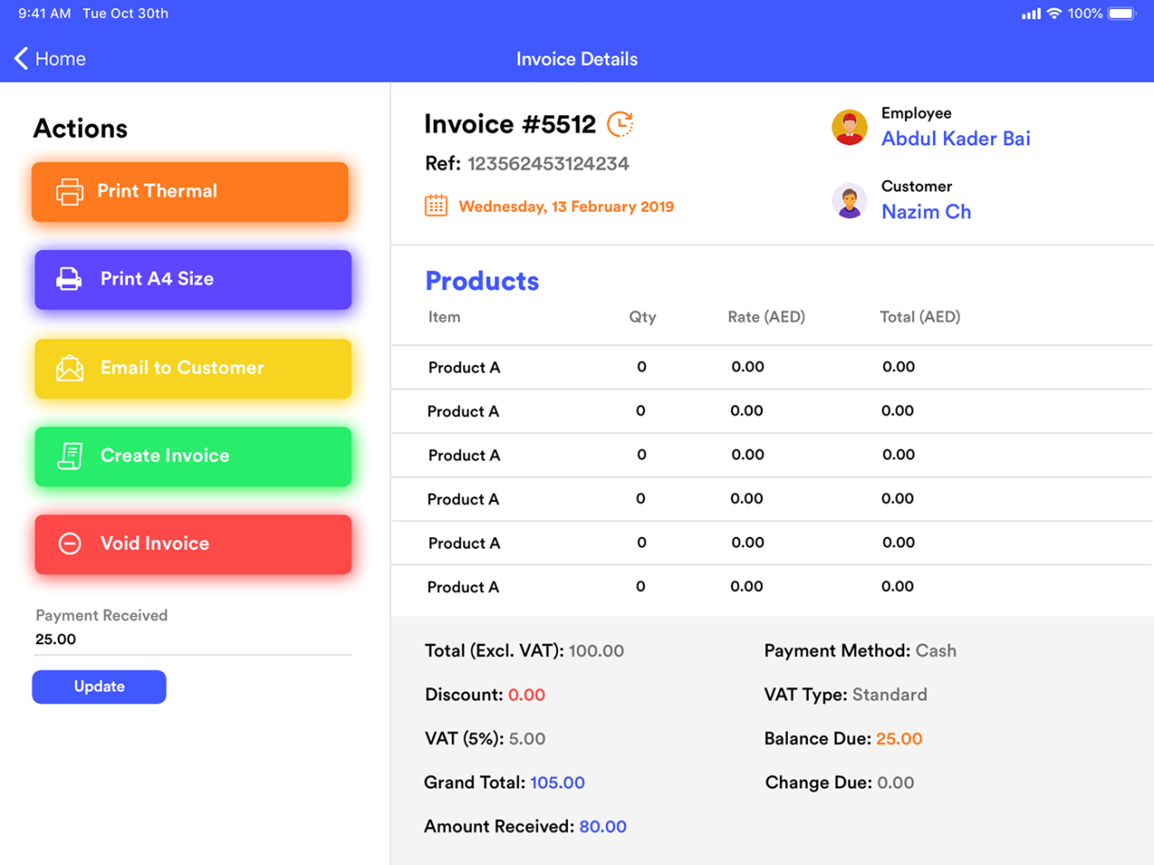 Pos phone app