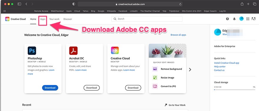 Adobe creative cloud studnet