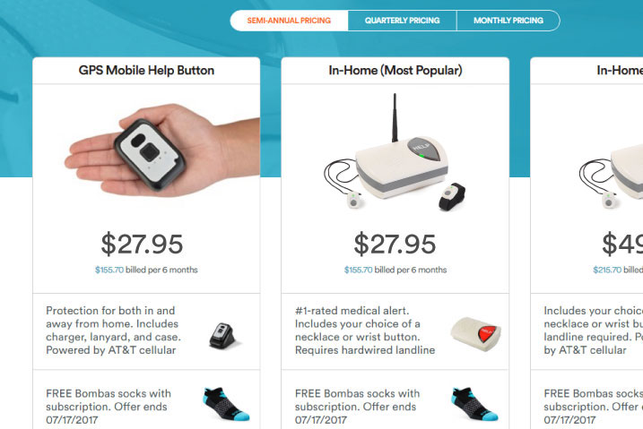 Medical alert device for elderly