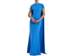 Safiyaa Ginkgo Cape Gown Effortless Elegance