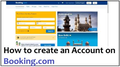 Booking com create account