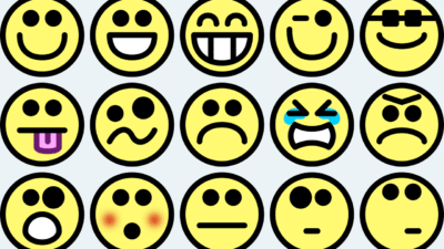 Clipart - 15 small smilies